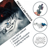 Crimson Azure Tiger Jigsaw Puzzle 1000 Pieces