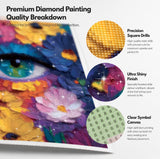 Floral Eye Diamond Painting Kit