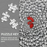 Ink Rooster Jigsaw Puzzle 1000 Pieces