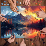 Twilight Mountain View Jigsaw Puzzles 1000 Pieces