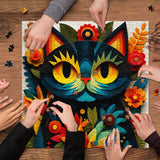 Color Bloom Cat Jigsaw Puzzle 1000 Pieces