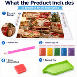 Christmas Gnome Bakery Diamond Painting Kit