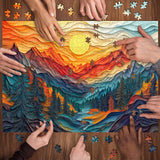 Vibrant Mountains Jigsaw Puzzle 1000 Pieces