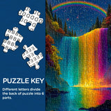 Rainbow Cascade Jigsaw Puzzle 1000 Pieces