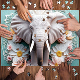 Éléphant gracieux puzzle 1000 pièces