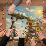 Tiere auf Toilettenpuzzle 1000 Stücke