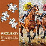 Race Horses Art Jigsaw Puzzle 1000 Piece