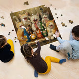 Happy Cat Wine Party Jigsaw Puzzle 1000 Pieces