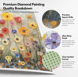 Wildflower Glass Art Diamond Painting Kit