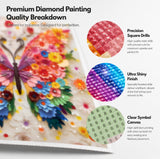 Colorful Wings Diamond Painting Kit