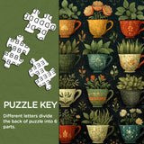 Plant-Loaded Cups Jigsaw Puzzle 1000 Pieces
