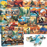 American National Parks Jigsaw Puzzle 1000 pezzi