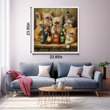 Happy Cat Wine Party Jigsaw Puzzle 1000 Pieces