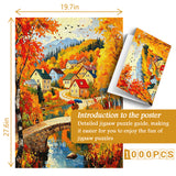 Fall Village Jigsaw Puzzle 1000 Pieces