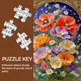 Golden Frame Florals Jigsaw Puzzle 1000 Pieces