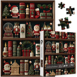 Christmas Bookshelf Jigsaw Puzzle 1000 Pieces