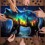 Puzzles de puzzle de la trek de l'ours lumineux 1000 pièces