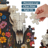 Wildflower Skull Jigsaw Puzzle 1000 Pieces