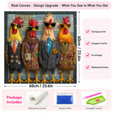 Runway Roosters Diamond Painting Kit