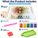 Floral Hair Doll Diamond Painting Kit