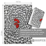 Ink Rooster Jigsaw Puzzle 1000 Pieces