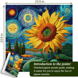 Starry Sunflower Jigsaw Puzzle 1000 Pieces