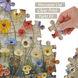 Wildflower Glass Art Jigsaw Puzzle 1000 Pieces
