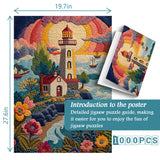 Threadwork Lighthouse Jigsaw Puzzle 1000 Pieces