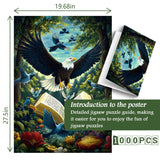 Eagle Plumes Pages Jigsaw Puzzle 1000 Pieces
