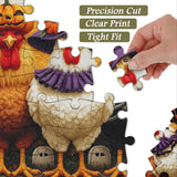 Spooky Halloween Chickens Jigsaw Puzzle 1000 Piece
