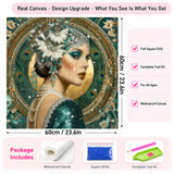 Vintage Peacock Lady Diamond Painting Kit