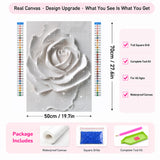 White Whirl Diamond Painting Kit