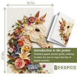 Floral Horse Collage Jigsaw Puzzle 1000 Pieces
