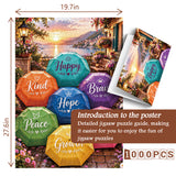 Rainbow Umbrellas Jigsaw Puzzle 1000 Piece