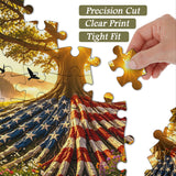 Flag Roots Sunset Oak Jigsaw Puzzle 1000 Piece