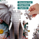 Éléphant gracieux puzzle 1000 pièces
