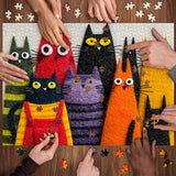 Cute Fuzzy Cats Jigsaw Puzzle 1000 Pieces