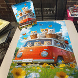 Sunny Cat Ride Jigsaw Puzzle 1000 Pieces