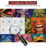 Colorful Frog Faces Jigsaw Puzzle 1000 Piece