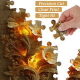 Golden Flower Relief Jigsaw Puzzle 1000 Pieces