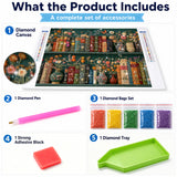 Blooming Bookshelf Diamond Painting Kit