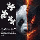 Rock Art Panda Puzzles 1000 pièces