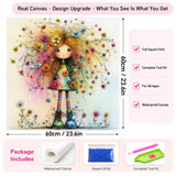 Floral Hair Doll Diamond Painting Kit
