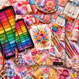 Blooms & Brushes Jigsaw Puzzle 1000 Piece