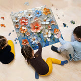 Fleurs en céramique puzzle 1000 pièces