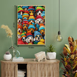 Cute Dog Fashion Hat Jigsaw Puzzle 1000 Pieces