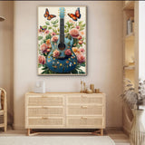 Guitare en fleur puzzle 1000 pièces