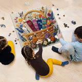 Libri floreali Basket puzzle puzzle 1000 pezzi