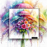 Umbrella Blooms Jigsaw Puzzle 1000 Pieces