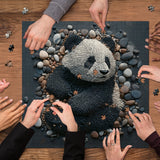 Rock Art Panda Jigsaw Puzzles 1000 piezas